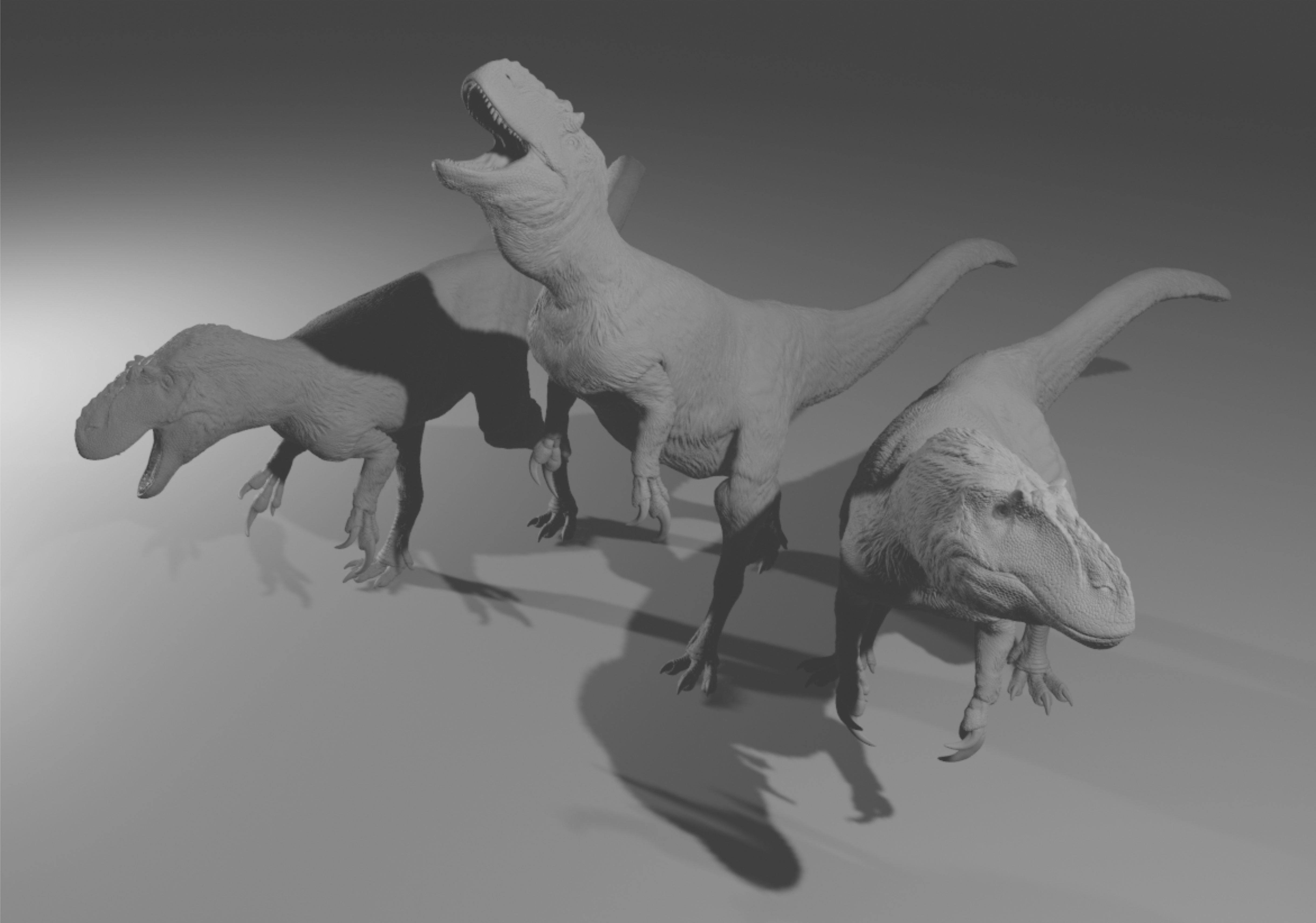 Yutyrannus 3D Digital Models