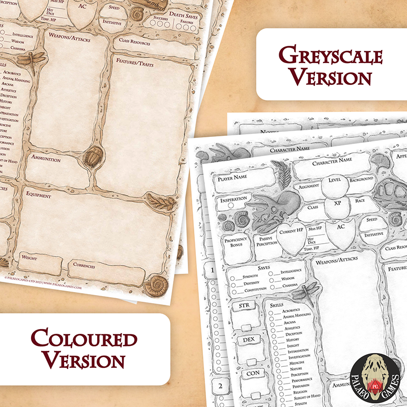 D&D Character Sheet (Fillable PDF)