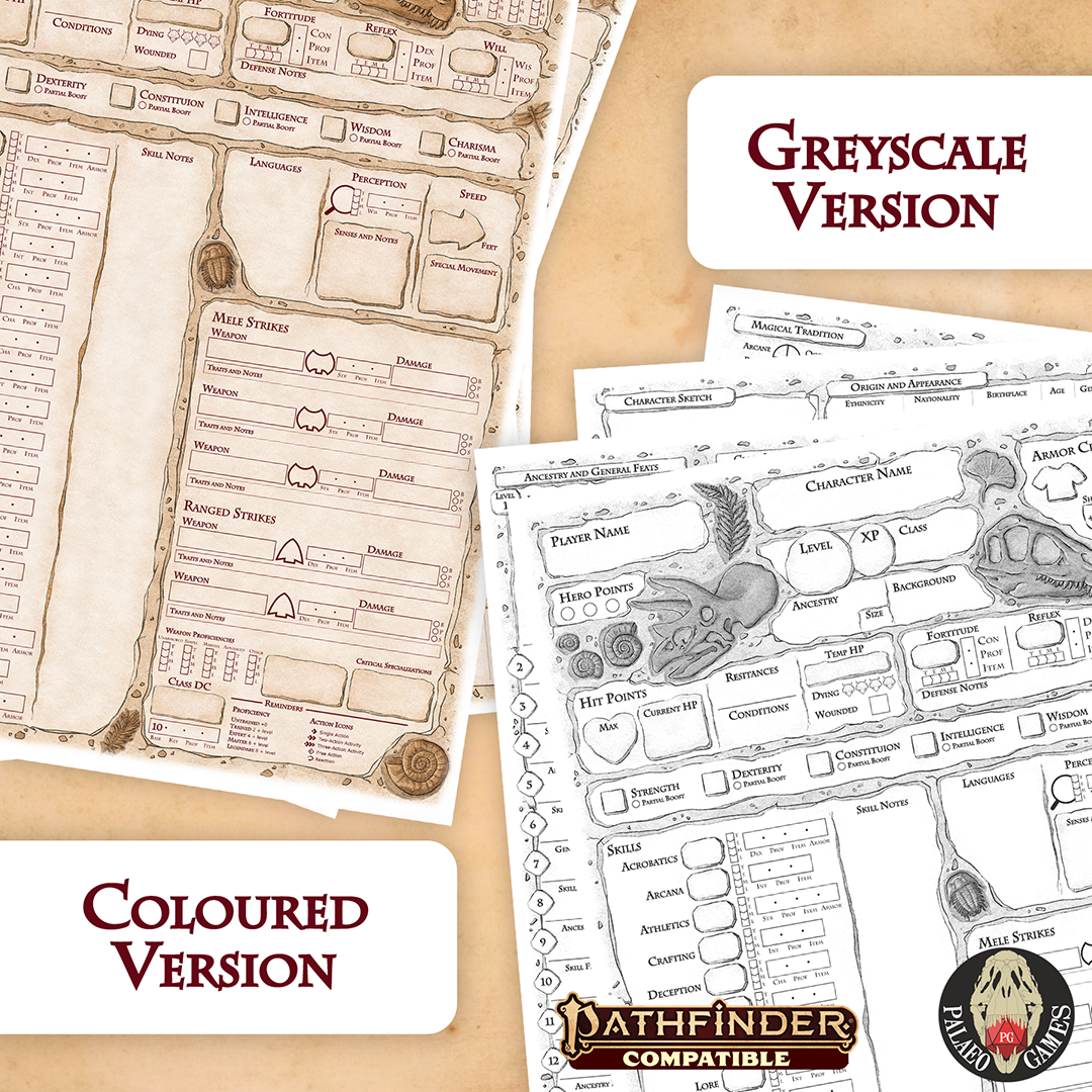Pathfinder Character Sheet (Fillable PDF)