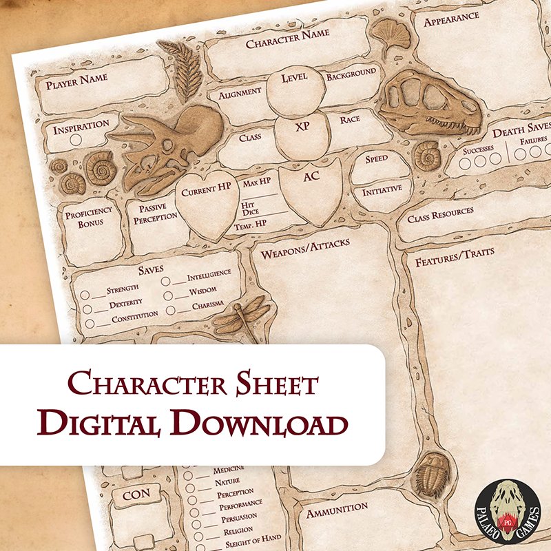 D&D Character Sheet (Fillable PDF)