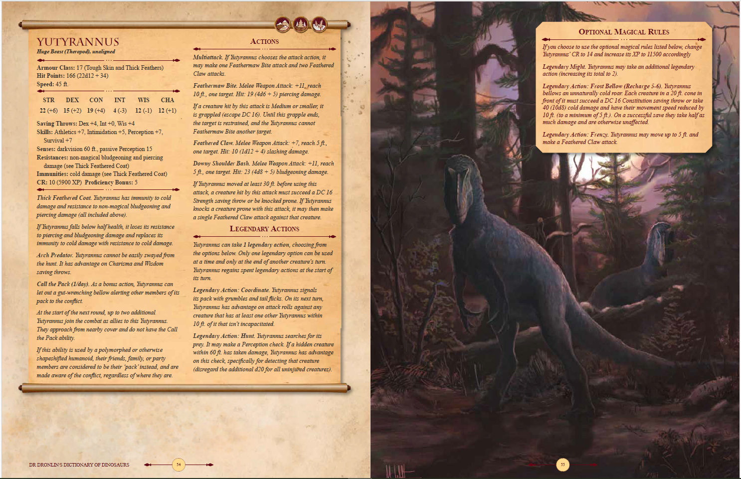 Dr Dhrolin's Dictionary of Dinosaurs - Physical Book (D&D)