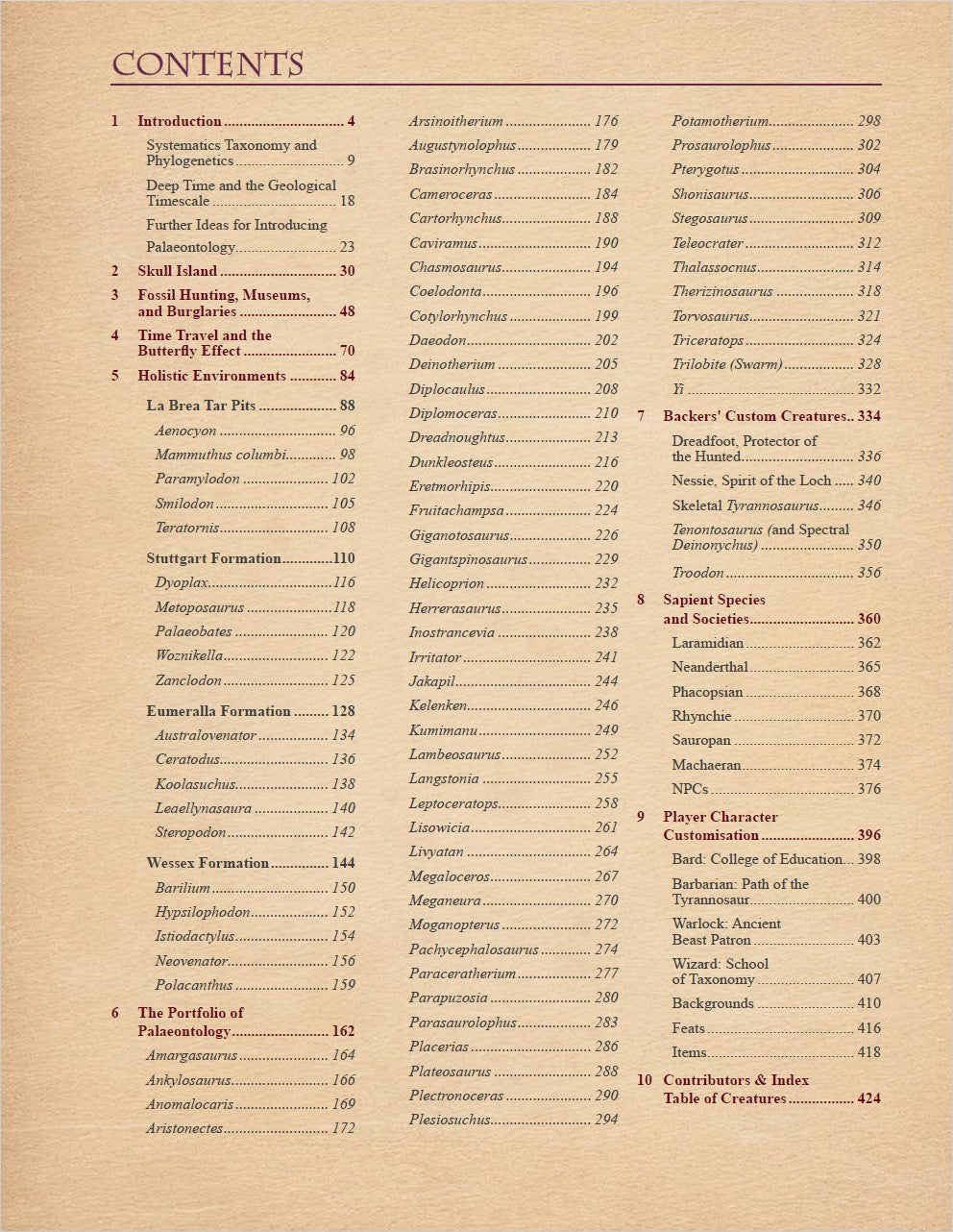 Professor Primula's Portfolio of Palaeontology - Digital Download PDF (D&D)