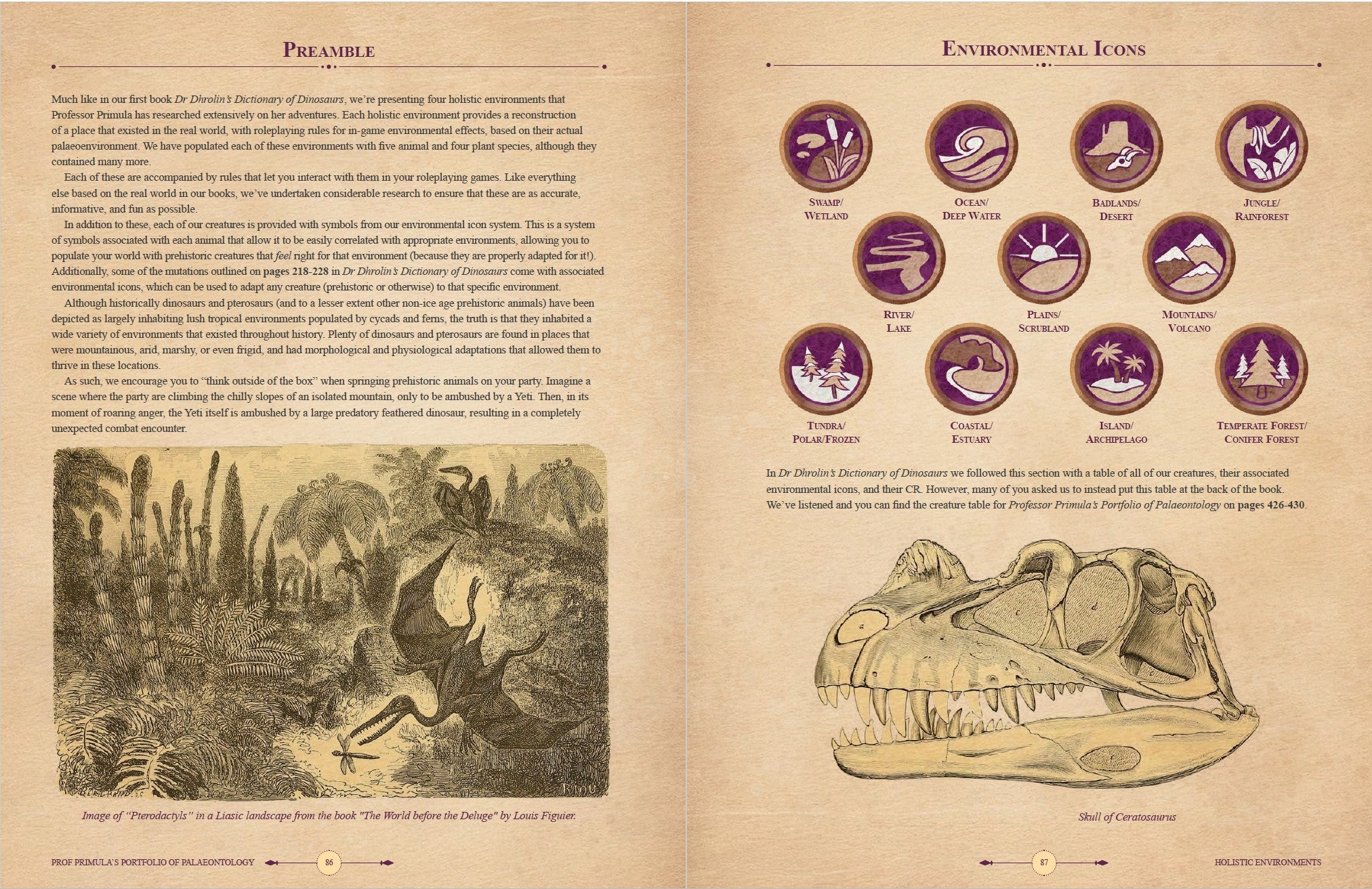 Professor Primula's Portfolio of Palaeontology - Digital Download PDF (D&D)