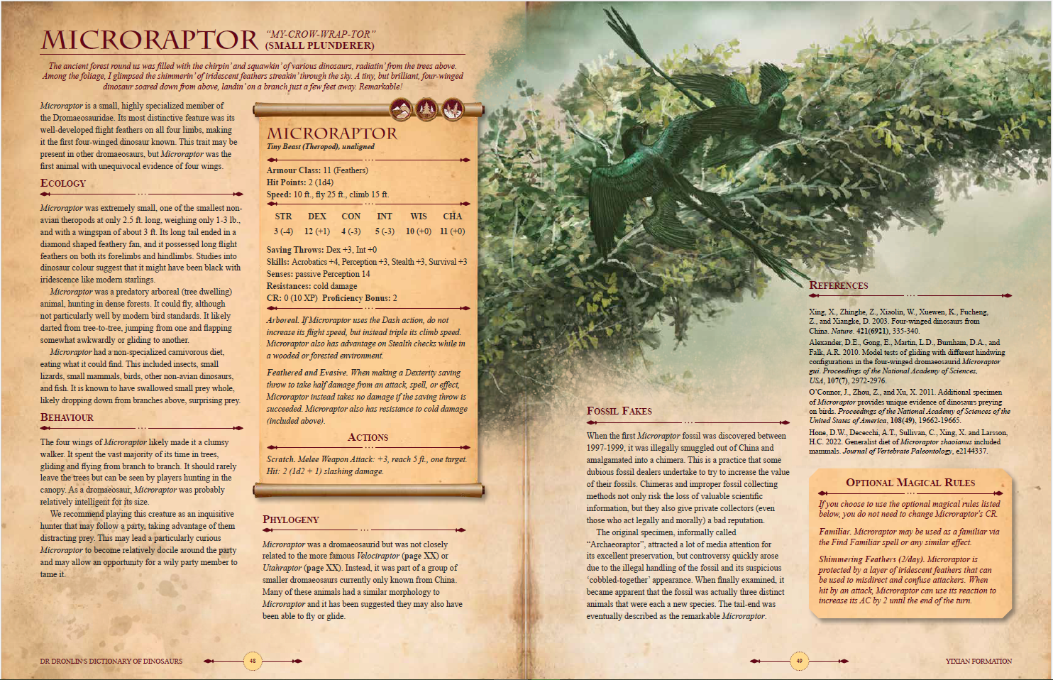 Dr Dhrolin's Dictionary of Dinosaurs - Physical Book (D&D)