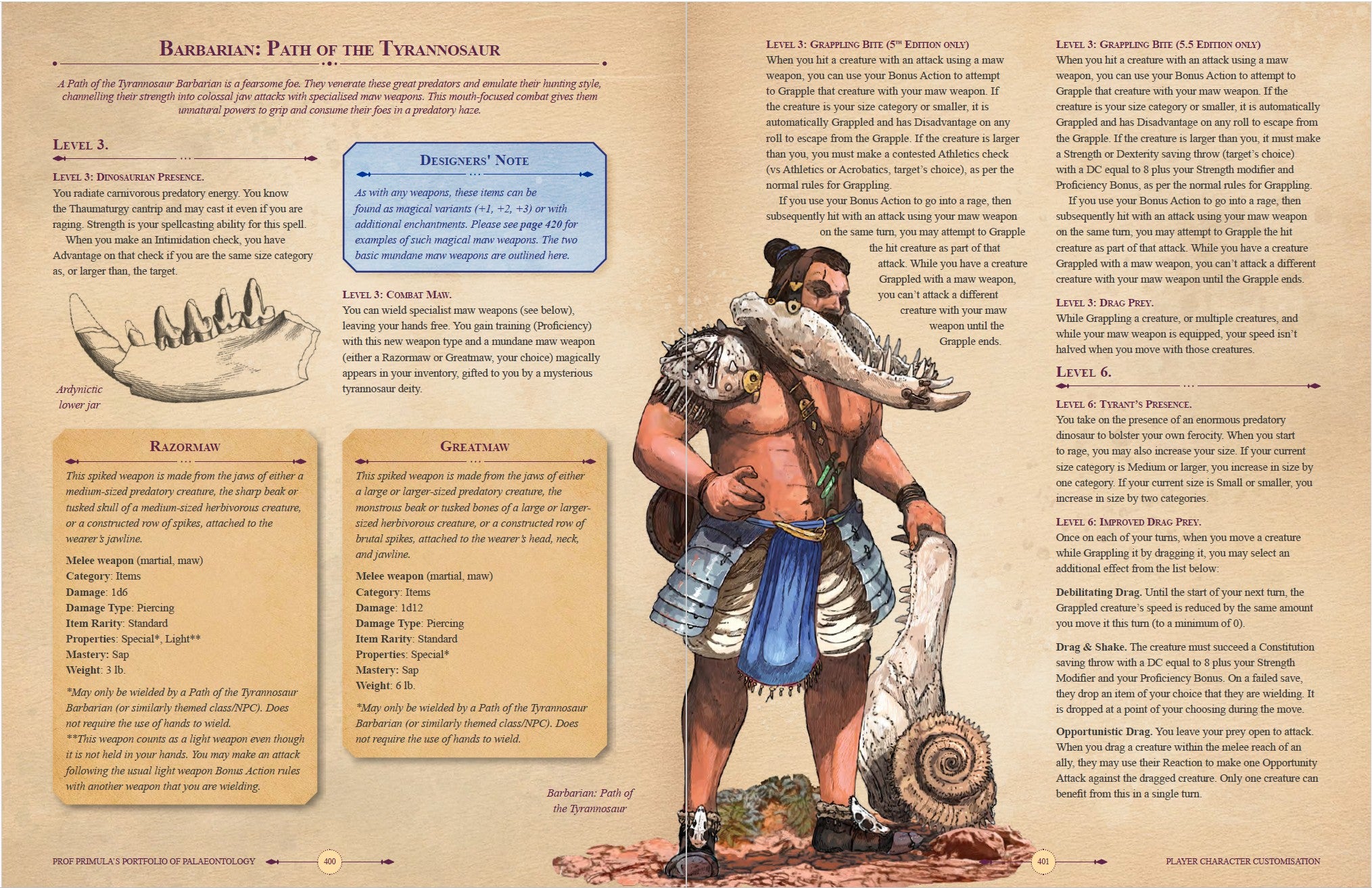 Professor Primula's Portfolio of Palaeontology - Digital Download PDF (D&D)