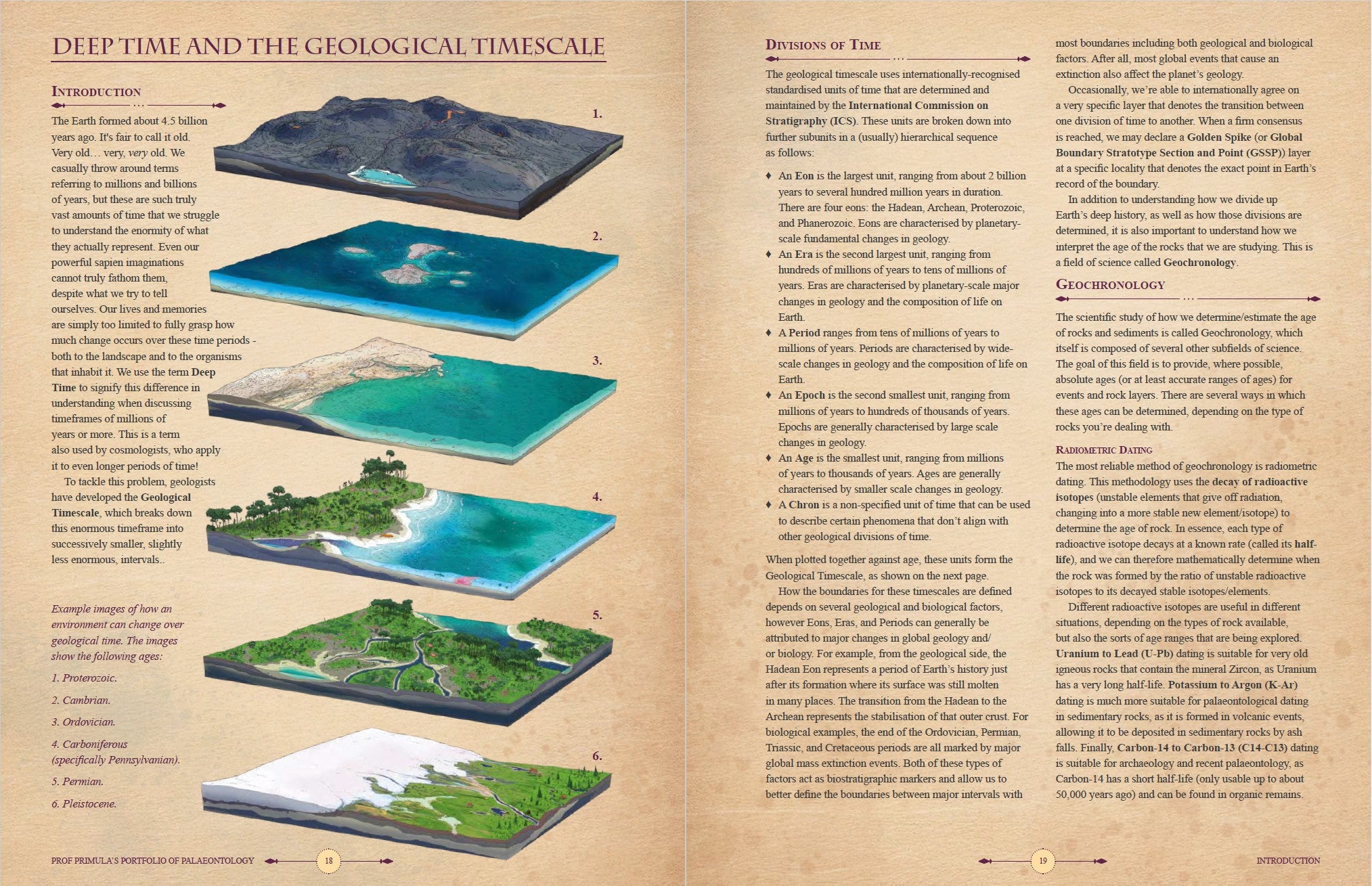 Professor Primula's Portfolio of Palaeontology - Digital Download PDF (D&D)