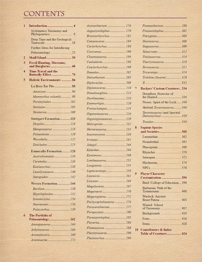 Professor Primula's Portfolio of Palaeontology - Digital Download PDF (D&D)